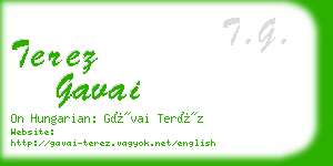 terez gavai business card